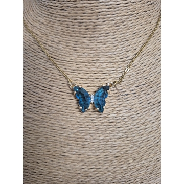 Collar mariposa azul - Imagen 1