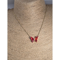 Collar Mariposa Roja - Imagen 1