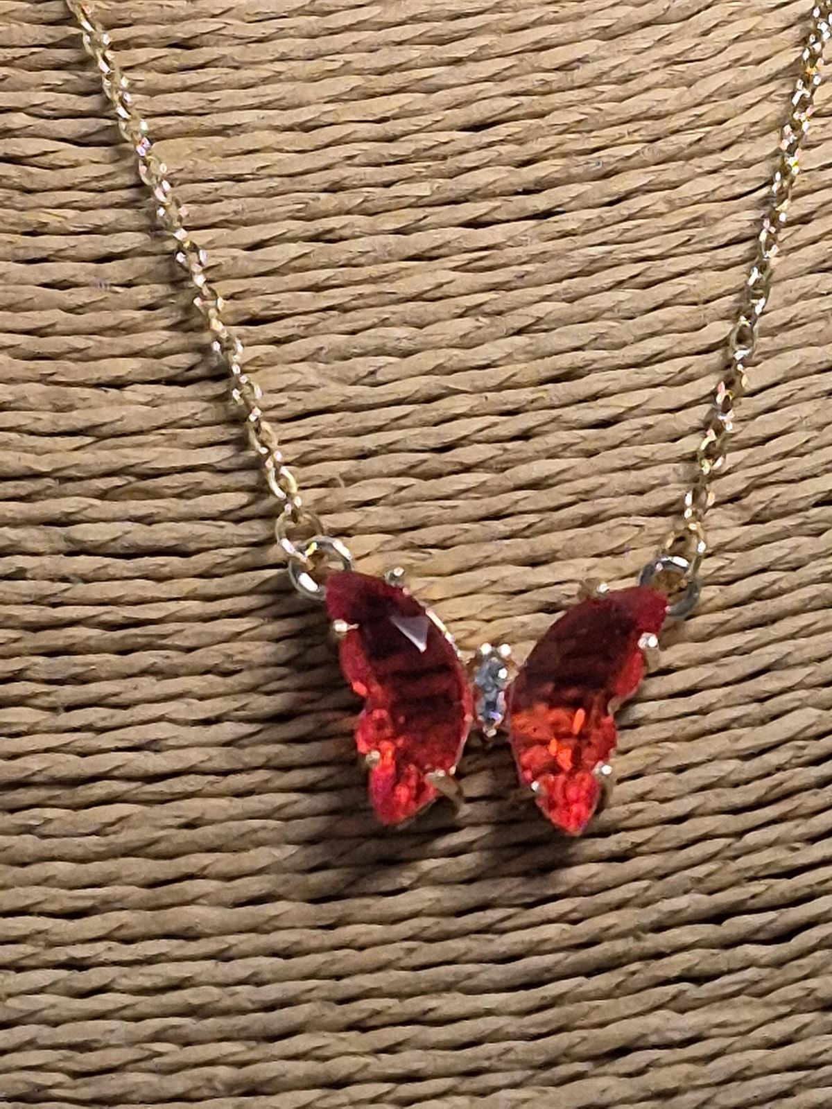 Collar Mariposa Roja - Imagen 2