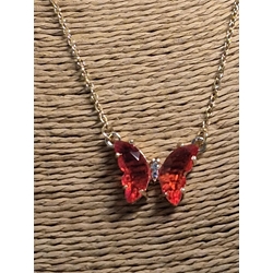 Collar Mariposa Roja - Imagen 2