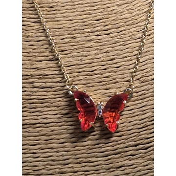 Collar Mariposa Roja - Imagen 2