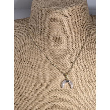 Collar piedra cuarzo rosa - Imagen 1