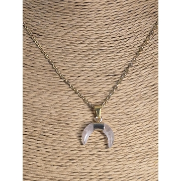 Collar piedra cuarzo rosa - Imagen 2