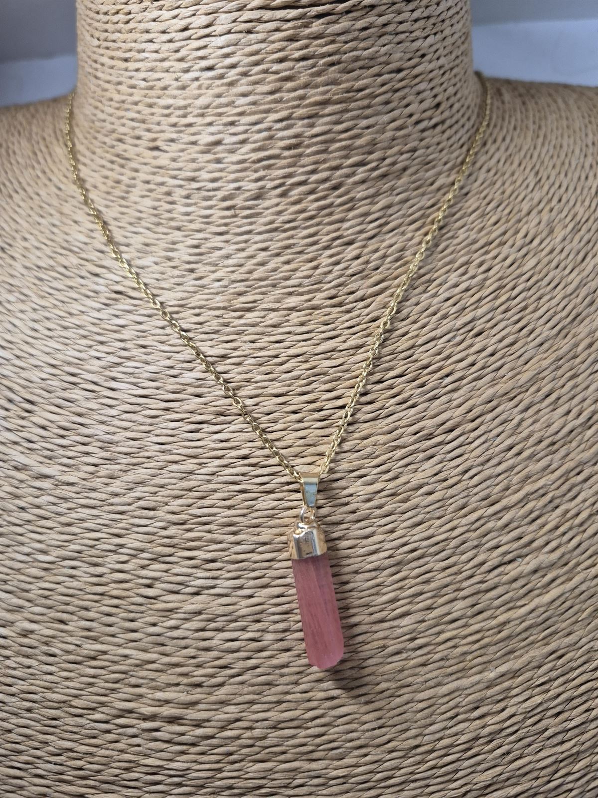 Collar piedra cuarzo - Imagen 1