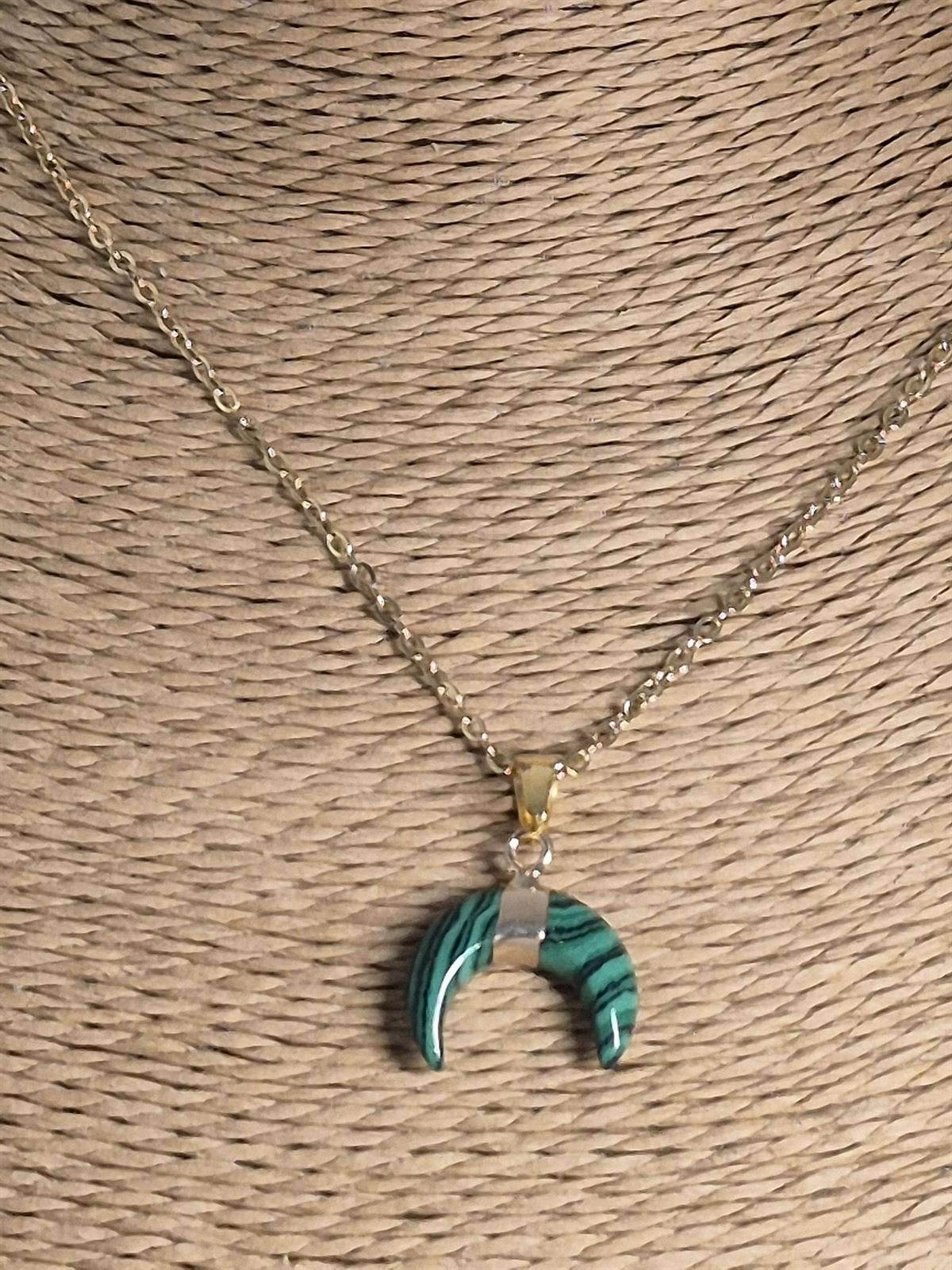 Collar piedra malaquita - Imagen 2