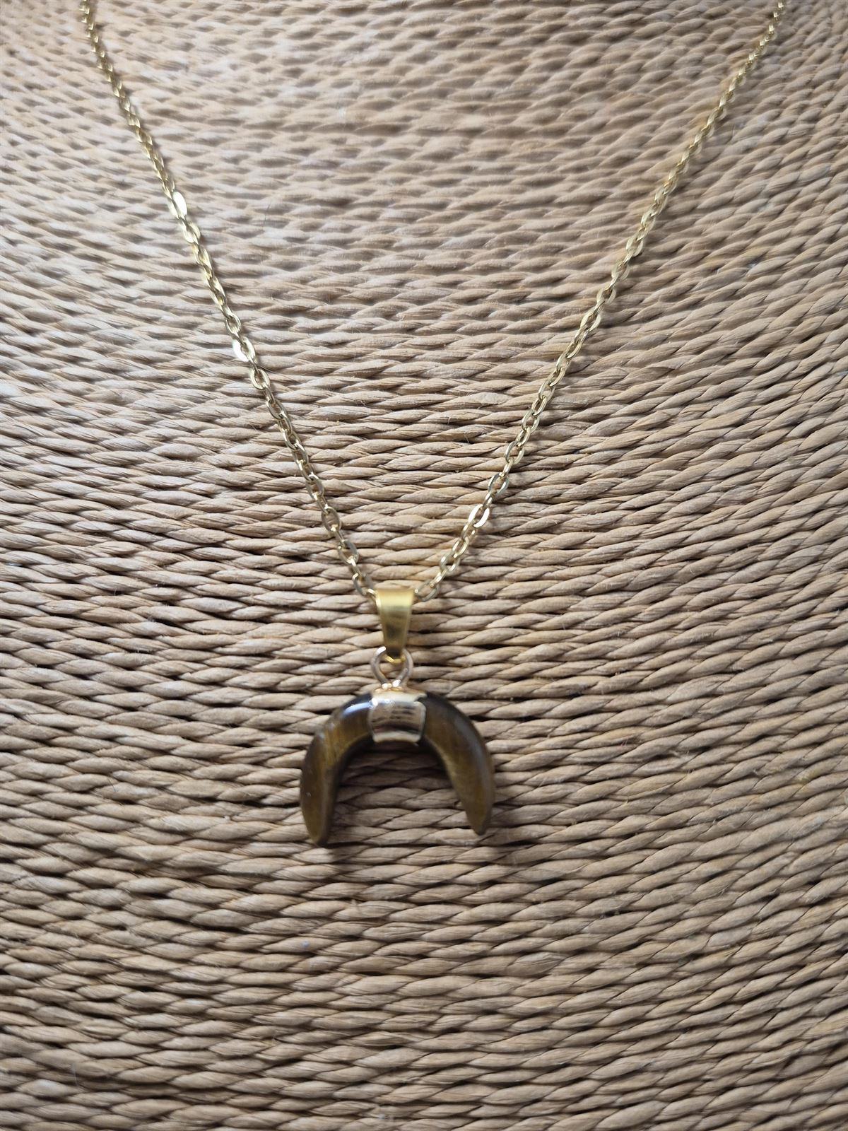 Collar piedra Ojo de Tigre - Imagen 2