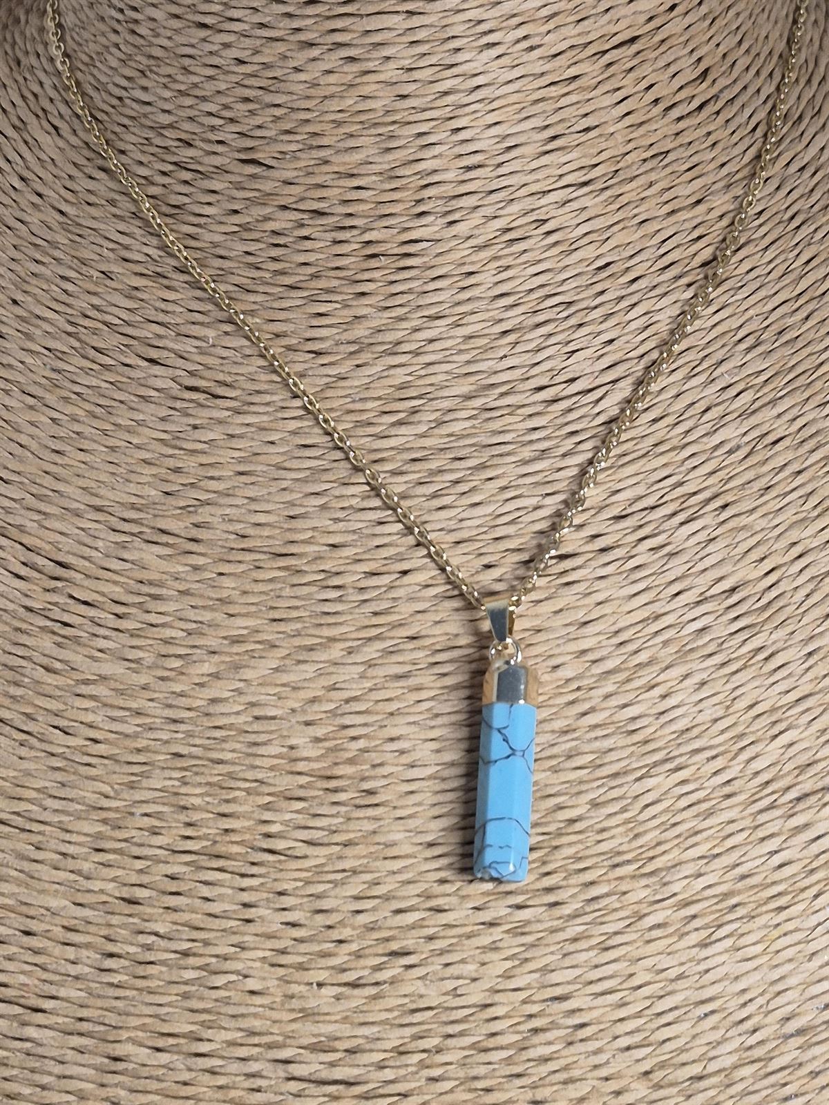 Collar piedra Turquesa - Imagen 1