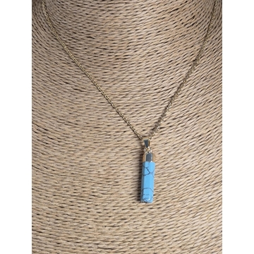 Collar piedra Turquesa - Imagen 1